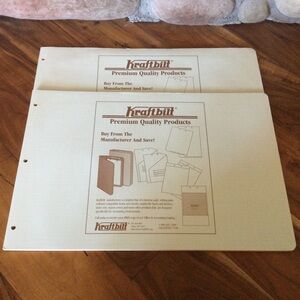 Vintage Kraftbilt Columnar Tablet Pad 13 Columns Set of 2